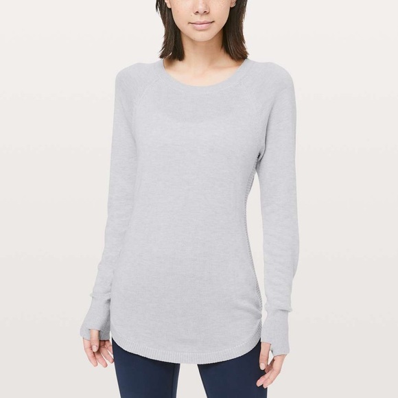 lululemon athletica Tops - lululemon Hello Aloe Pullover Sweater Women’s 6 heather gray
